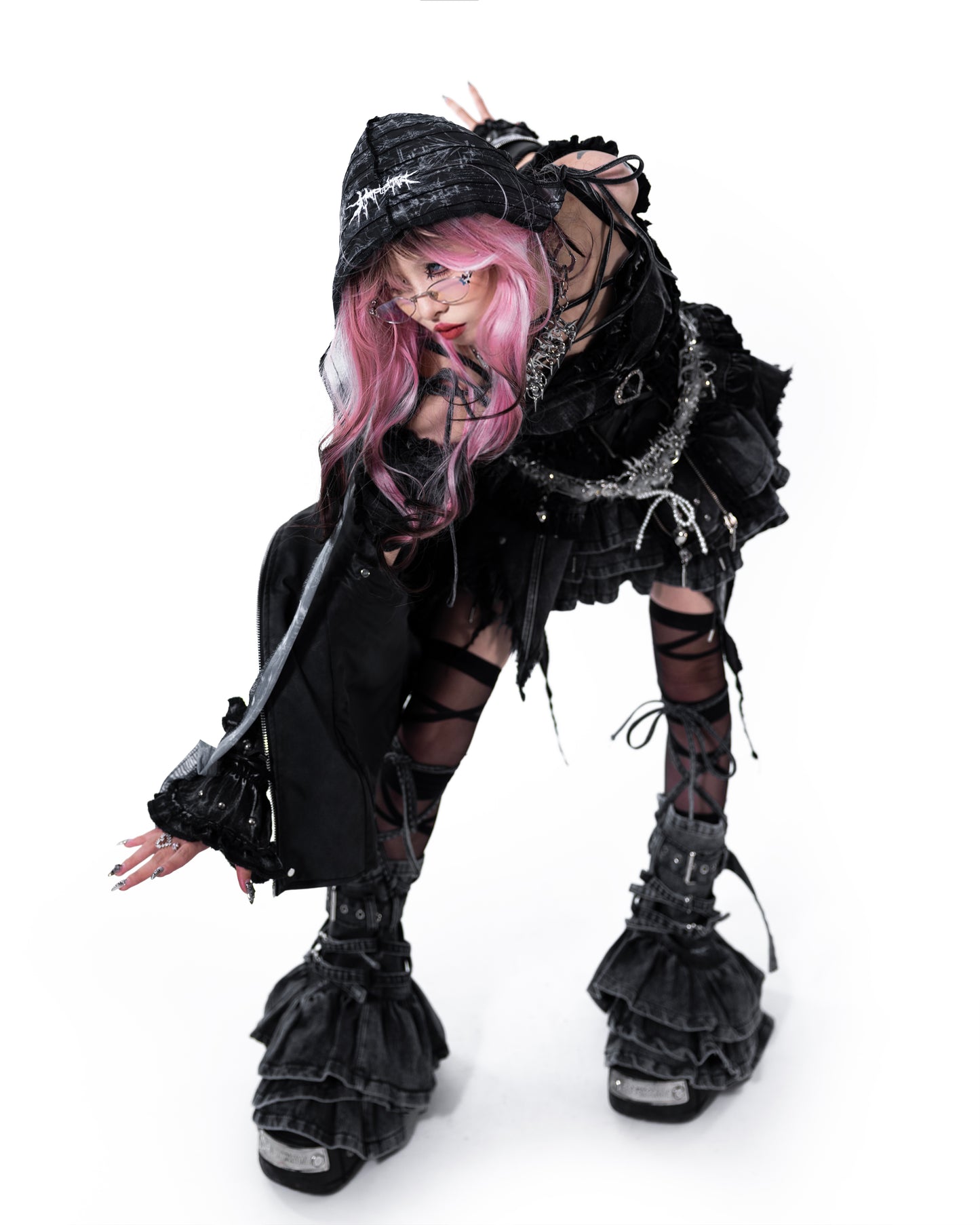 KURO PUNK PRINCESS DRESS - WASHED BLACK (PRE-ORDER)