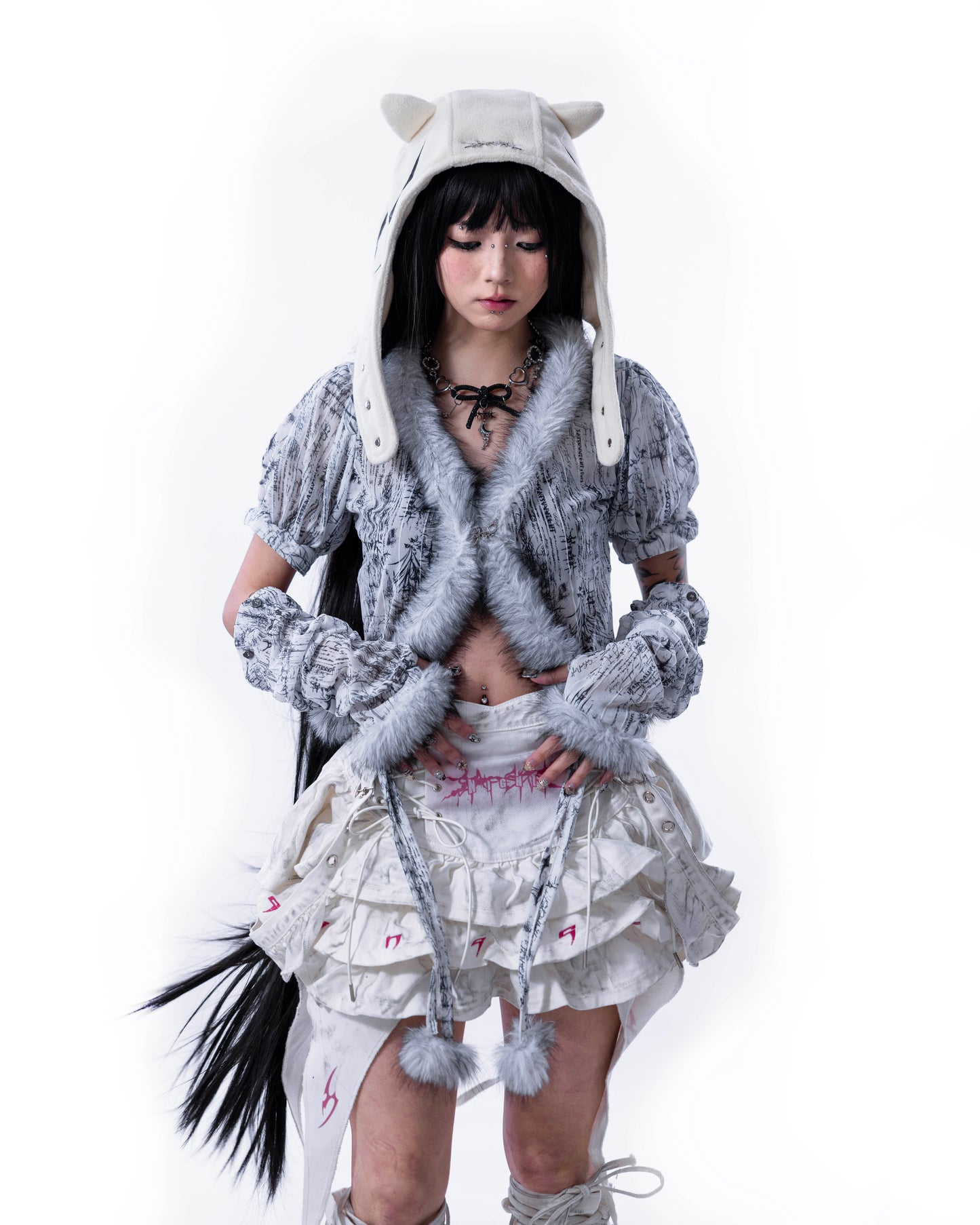 「MERCURY NIGHT DEVIL HAT」- MILKY WHITE