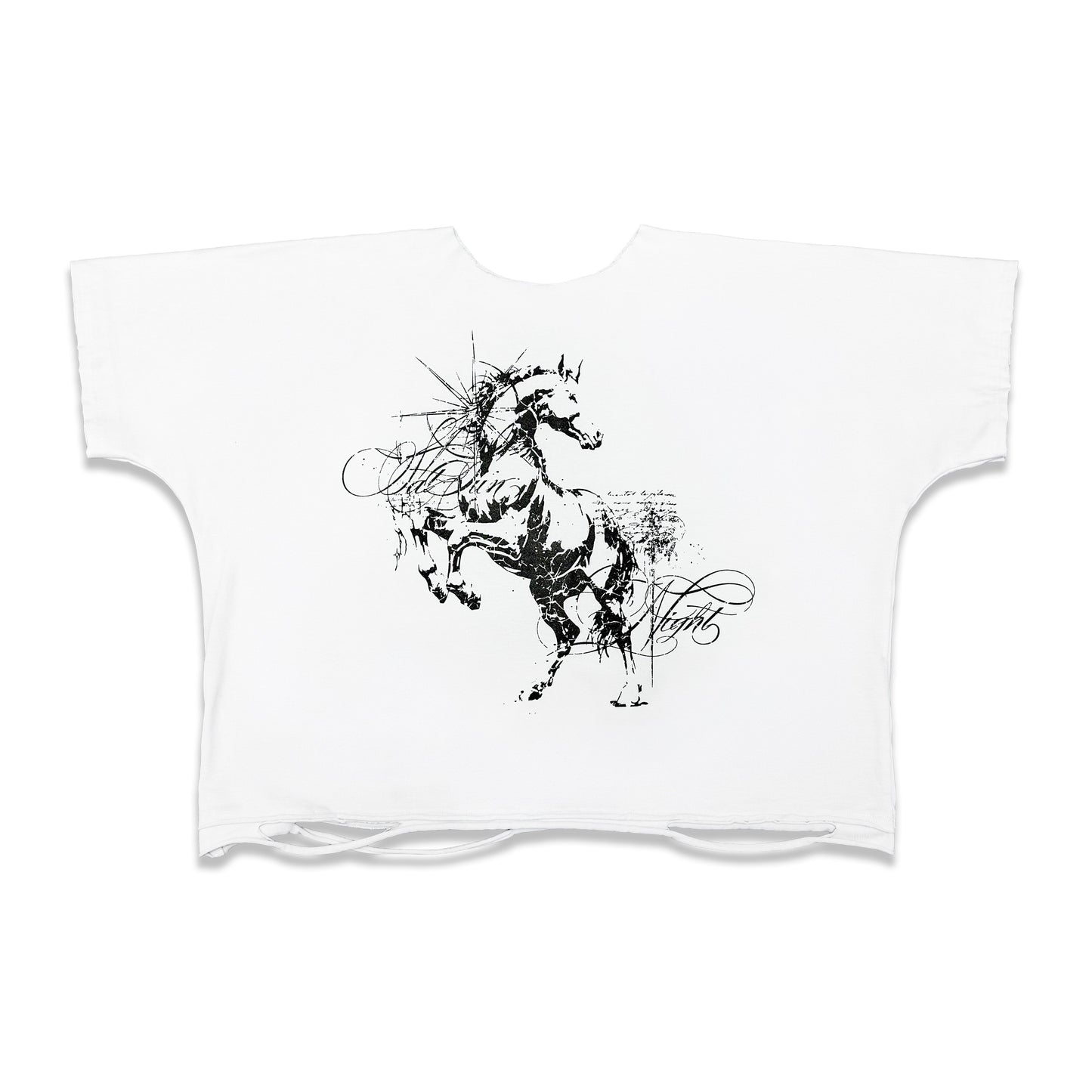 SSN V.06 <LOST HORSE> BOTH SIDES T-SHIRT - WHITE