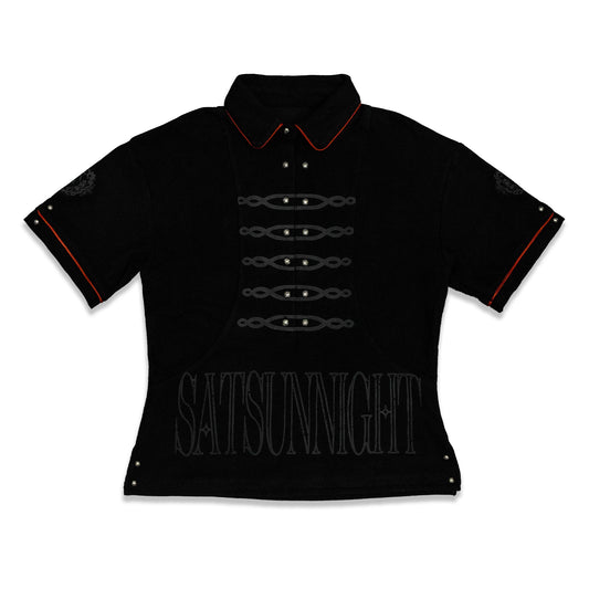<LOST IN CASTLE> NAPOLEONIC POLO - BLACK