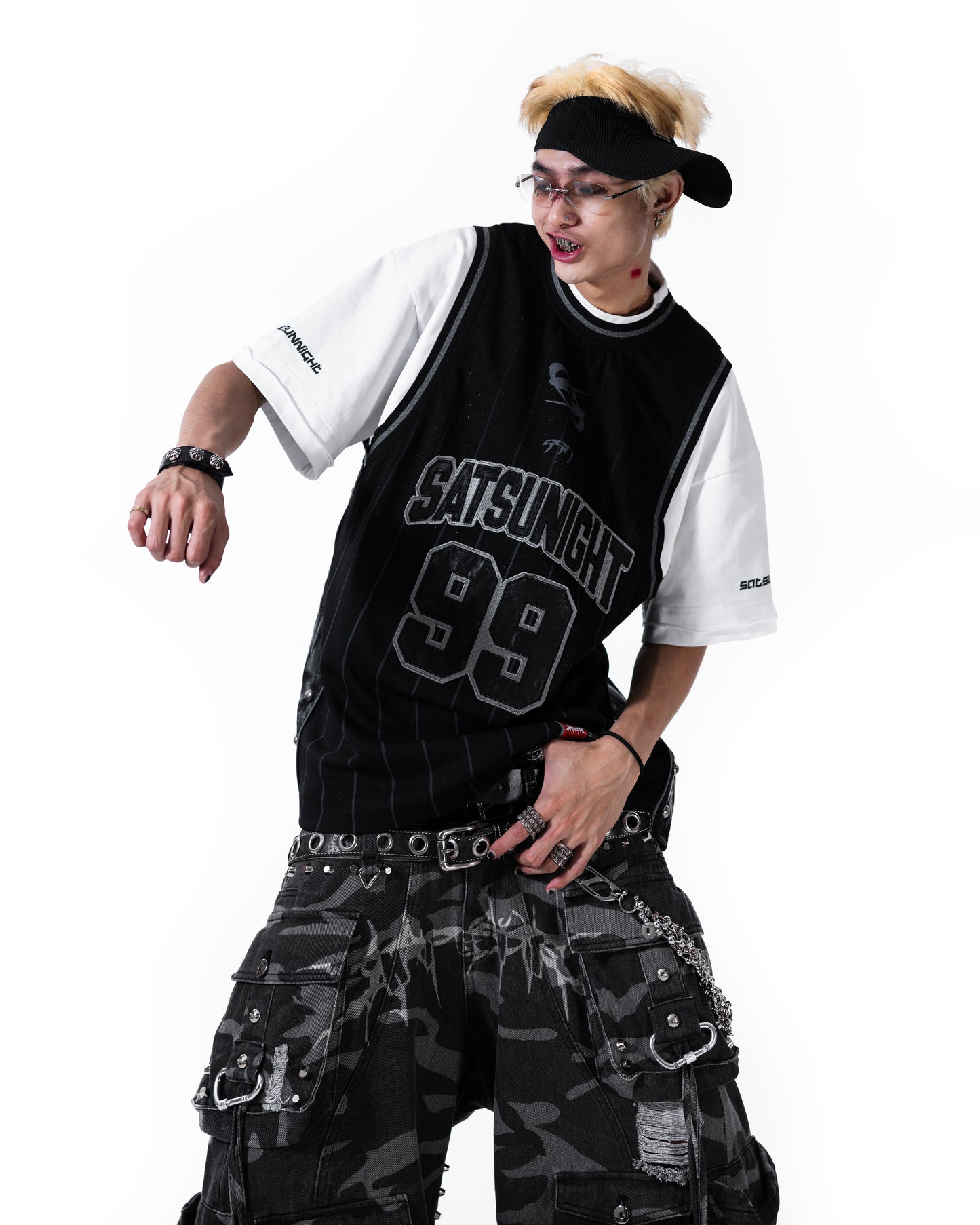 KURO DOUBLE-LAYER BASKETBALL JERSEY - WHITE (PRE-ORDER)