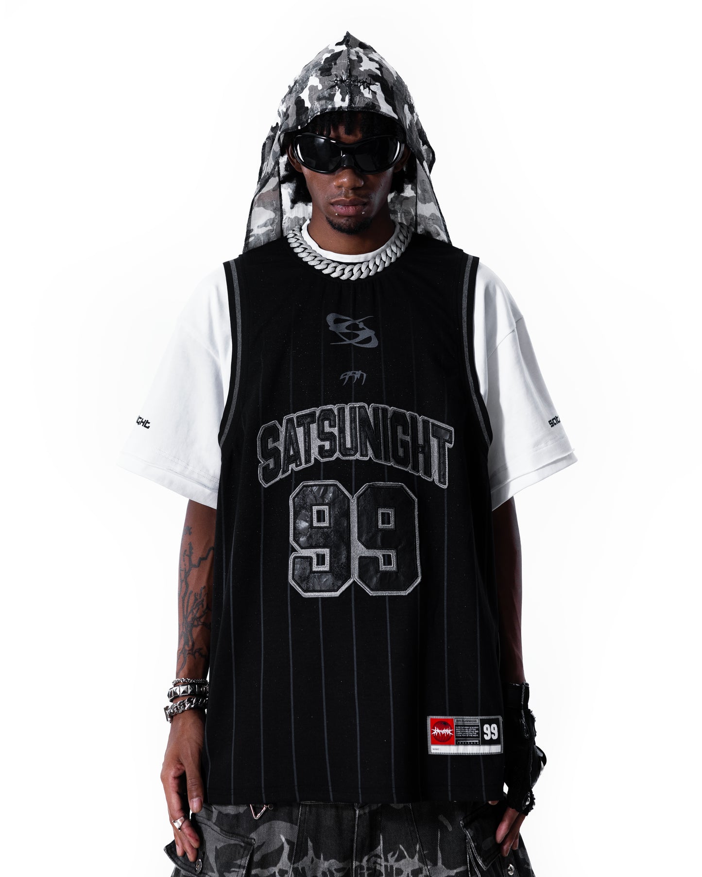 KURO DOUBLE-LAYER BASKETBALL JERSEY - WHITE (PRE-ORDER)