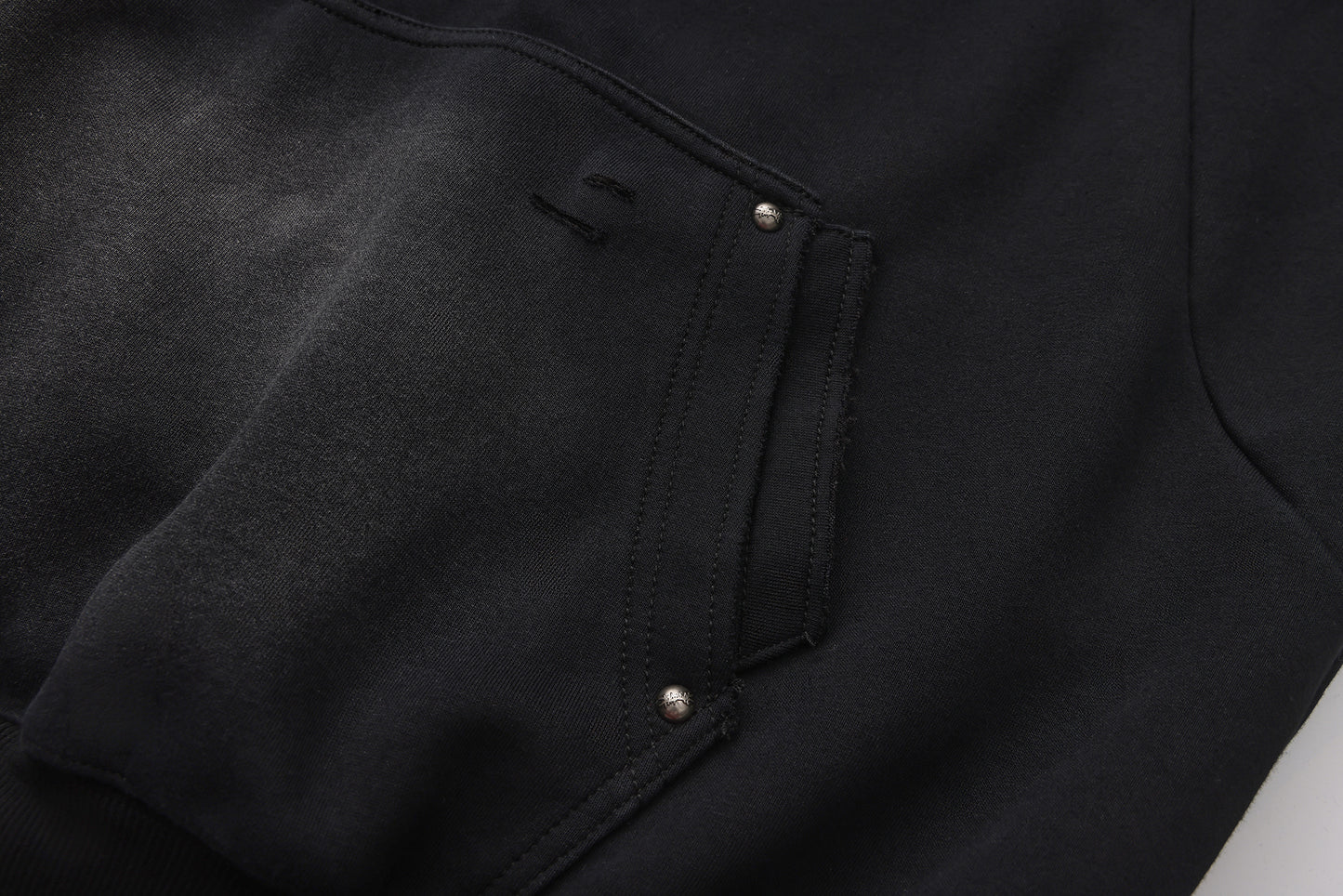 <NIGHT ROSE> HOODIE - WASHED BLACK