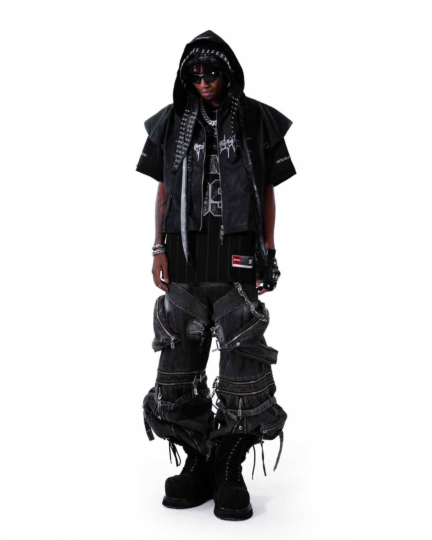 KURO DOUBLE-LAYER BASKETBALL JERSEY - BLACK (PRE-ORDER)