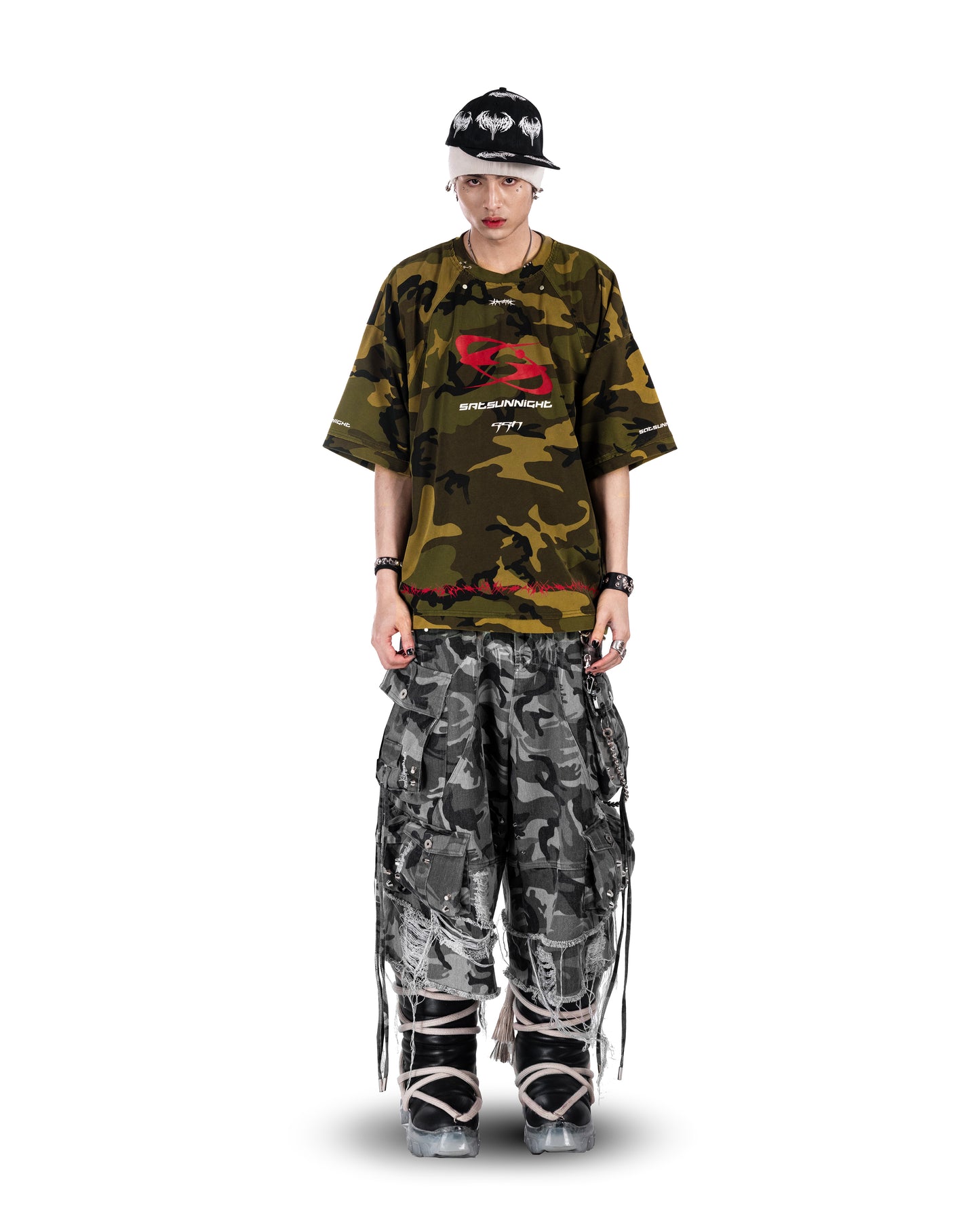 SSN V.02 <STREET-CAMO> T-SHIRT - CAMO GREEN