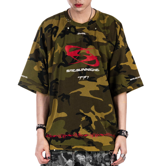 SSN V.02 <STREET-CAMO> T-SHIRT - CAMO GREEN