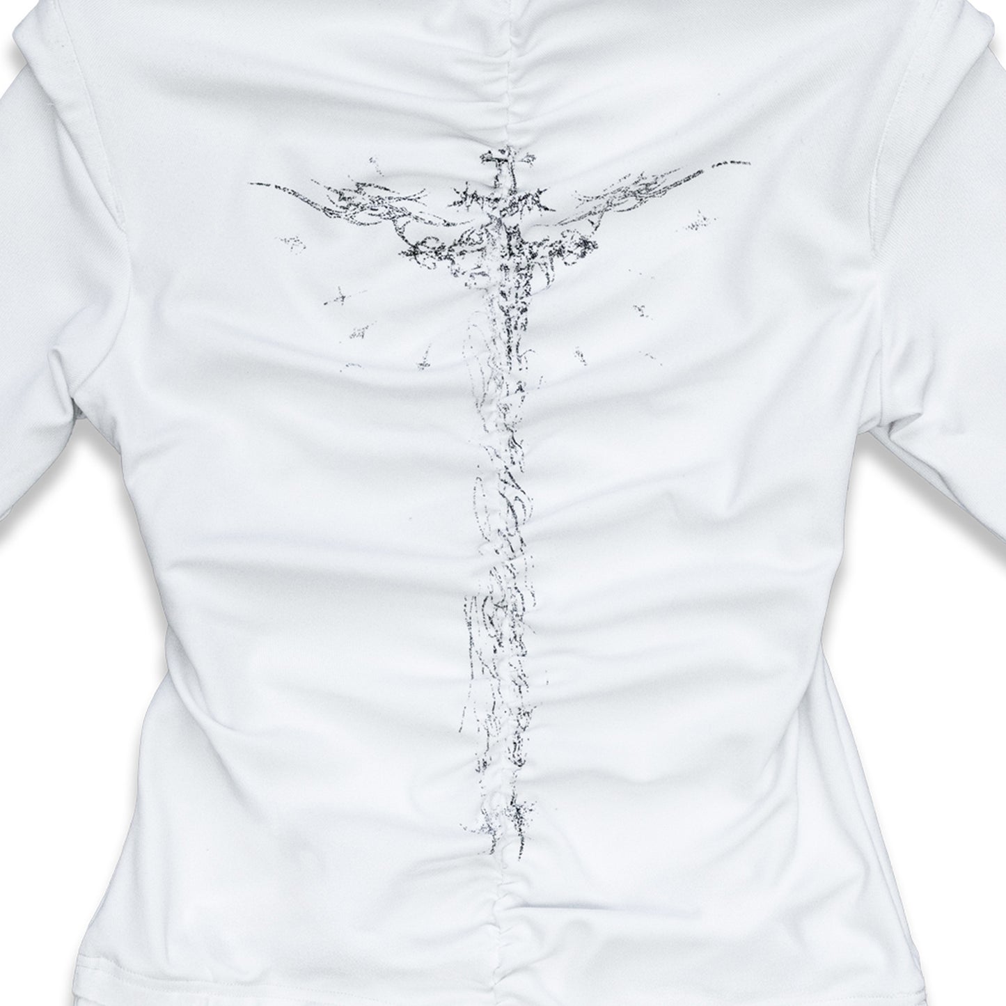 <LOST IN CASTLE> NAPOLEONIC HIGH NECK TOP - WHITE