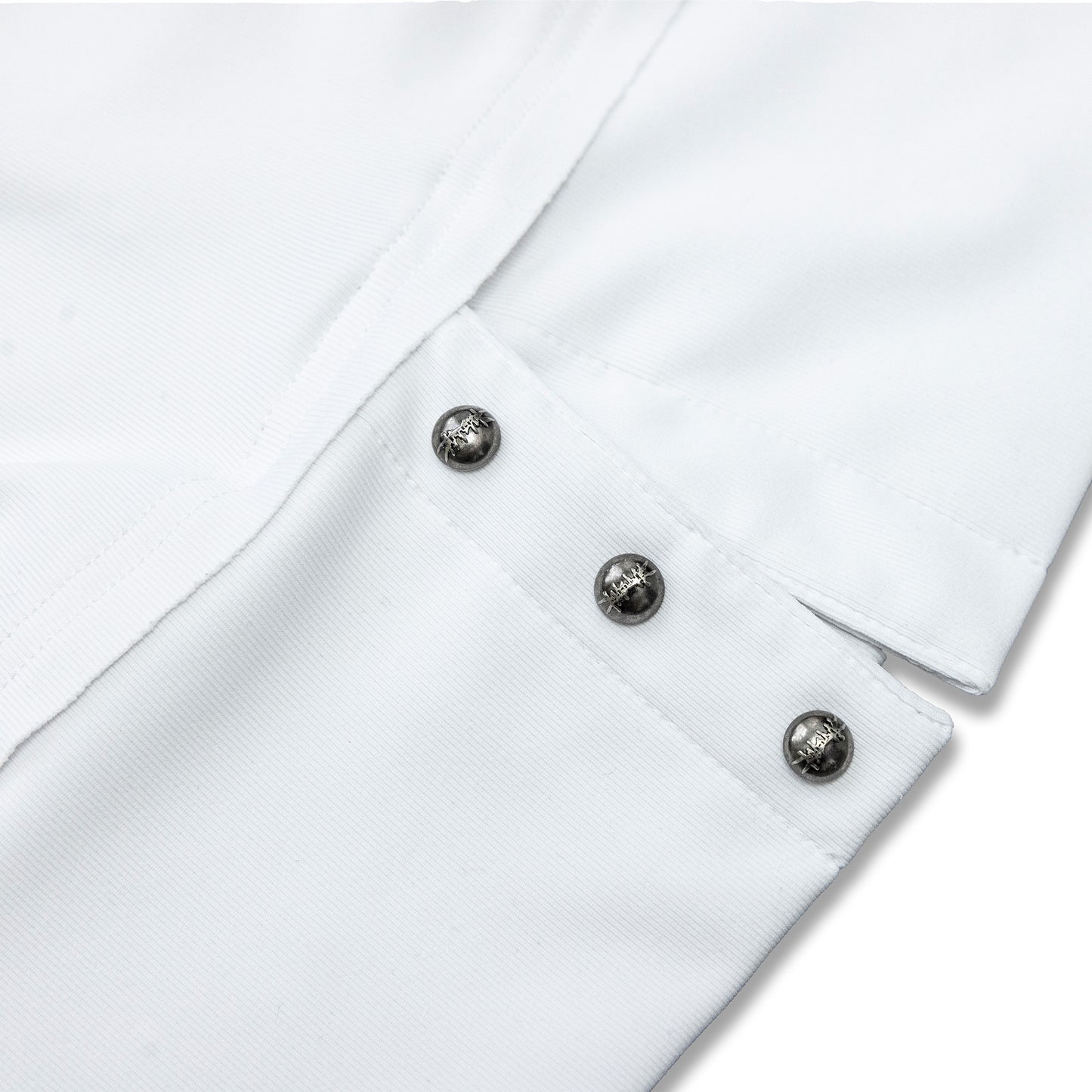 <LOST IN CASTLE> NAPOLEONIC HIGH NECK TOP - WHITE