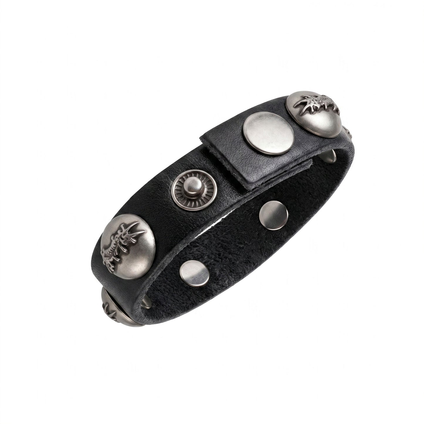 <SSN> LOGO METAL LEATHER STRAP