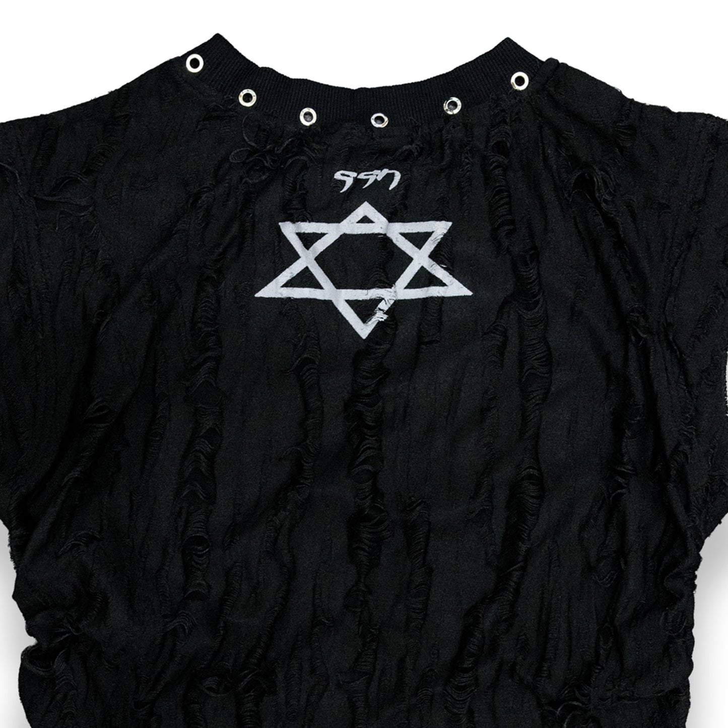 <DEVIL^ANGEL FRIENDSHIP> GRUNGE TANK - BLACK(NEW COLOR)
