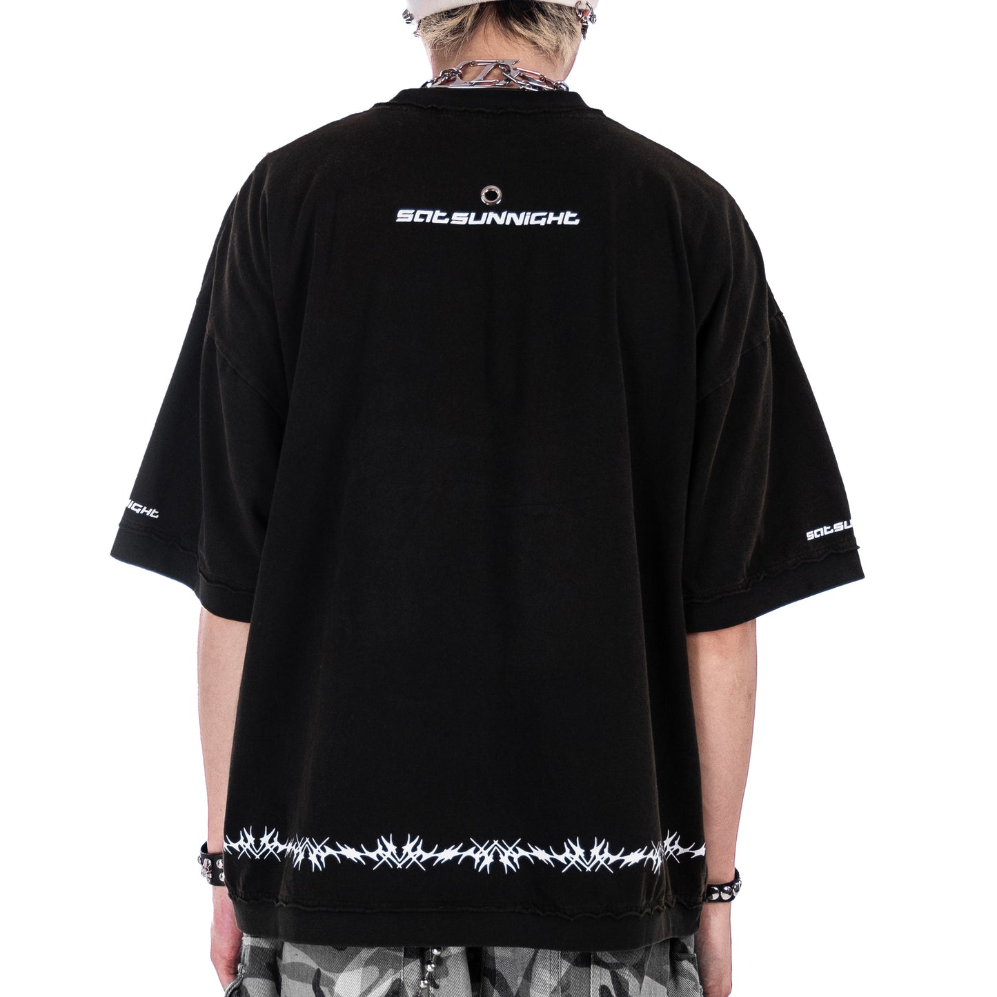 SSN V.01 <DEVIL^ANGEL FRIENDSHIP> T-SHIRT - BLACK