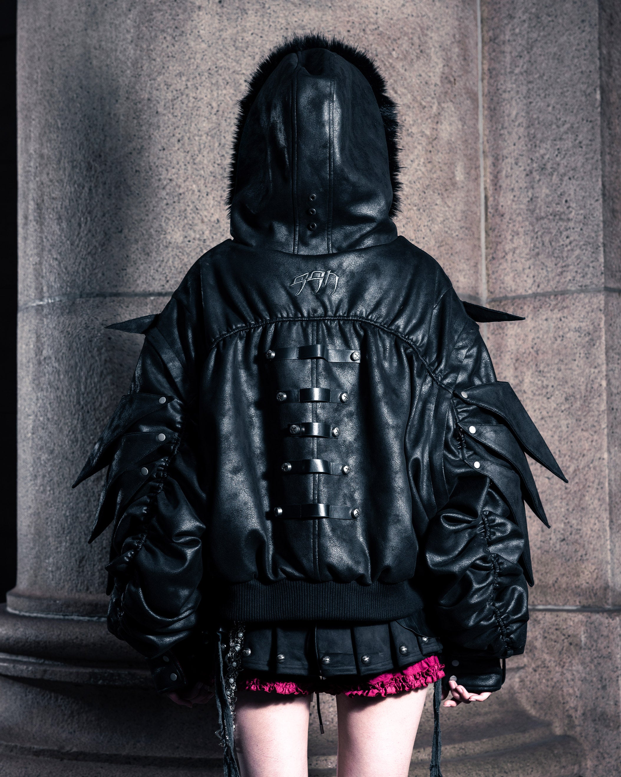 SSN V.05 BRITISH FLAG DESIGN LEATHER JACKET NO.99 - DOUBLE-SIDED