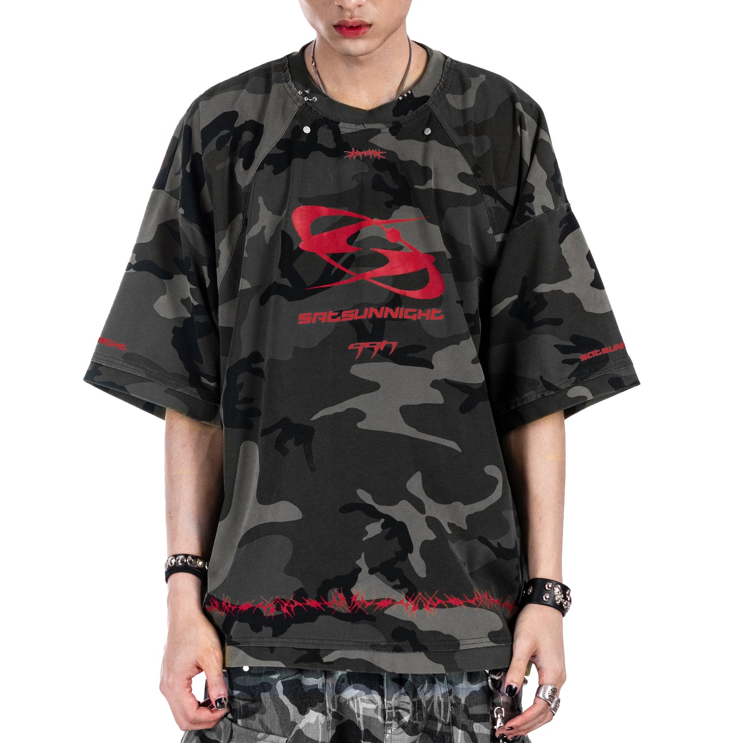 SSN V.02 <STREET-CAMO> T-SHIRT - CAMO GREY