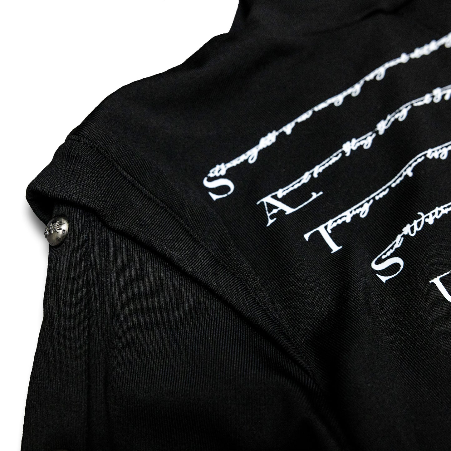 <LOST IN CASTLE> NAPOLEONIC HIGH NECK TOP - BLACK
