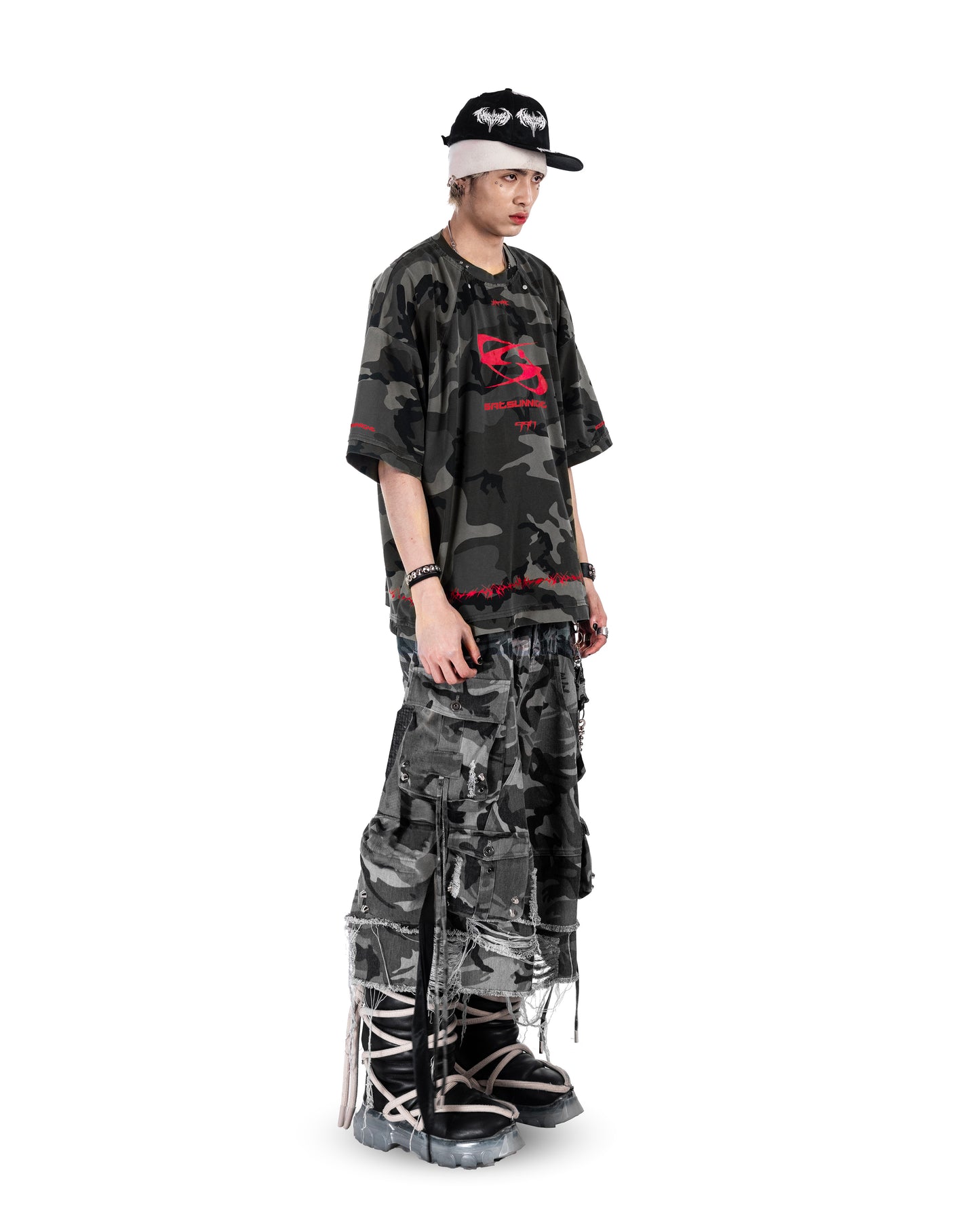 SSN V.02 <STREET-CAMO> T-SHIRT - CAMO GREY