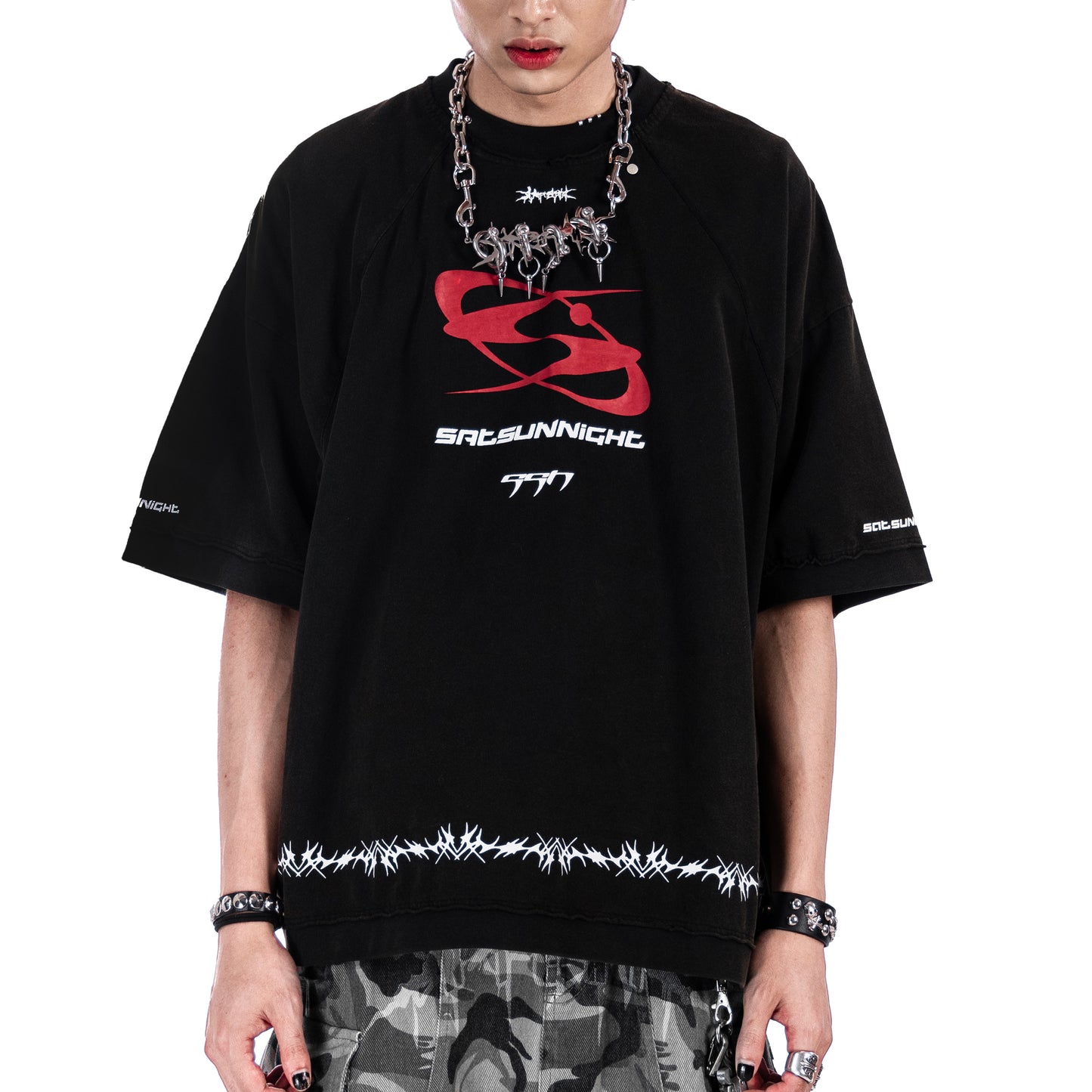 SSN V.01 <DEVIL^ANGEL FRIENDSHIP> T-SHIRT - BLACK