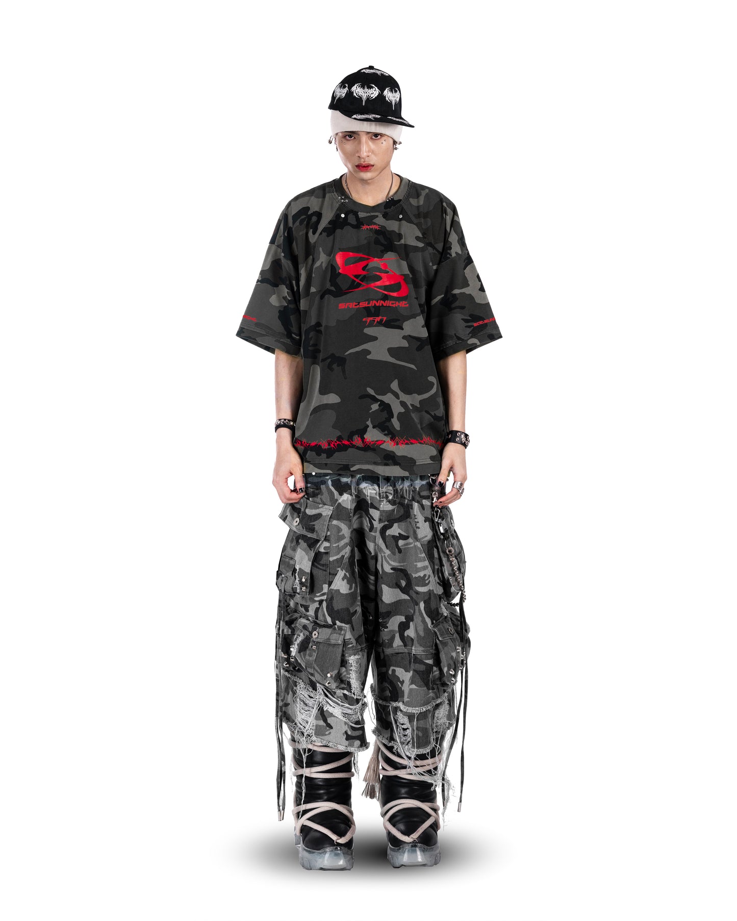 SSN V.02 <STREET-CAMO> T-SHIRT - CAMO GREY