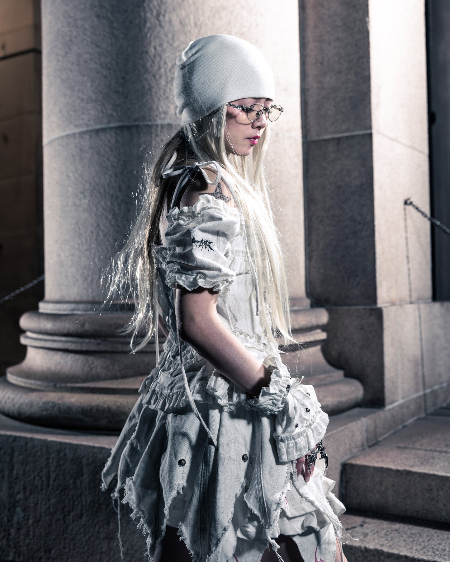 SSN V.05 LEGENDS OF NIGHT PRINCESS DRESS - POLLUTION WHITE (PRE-ORDER)